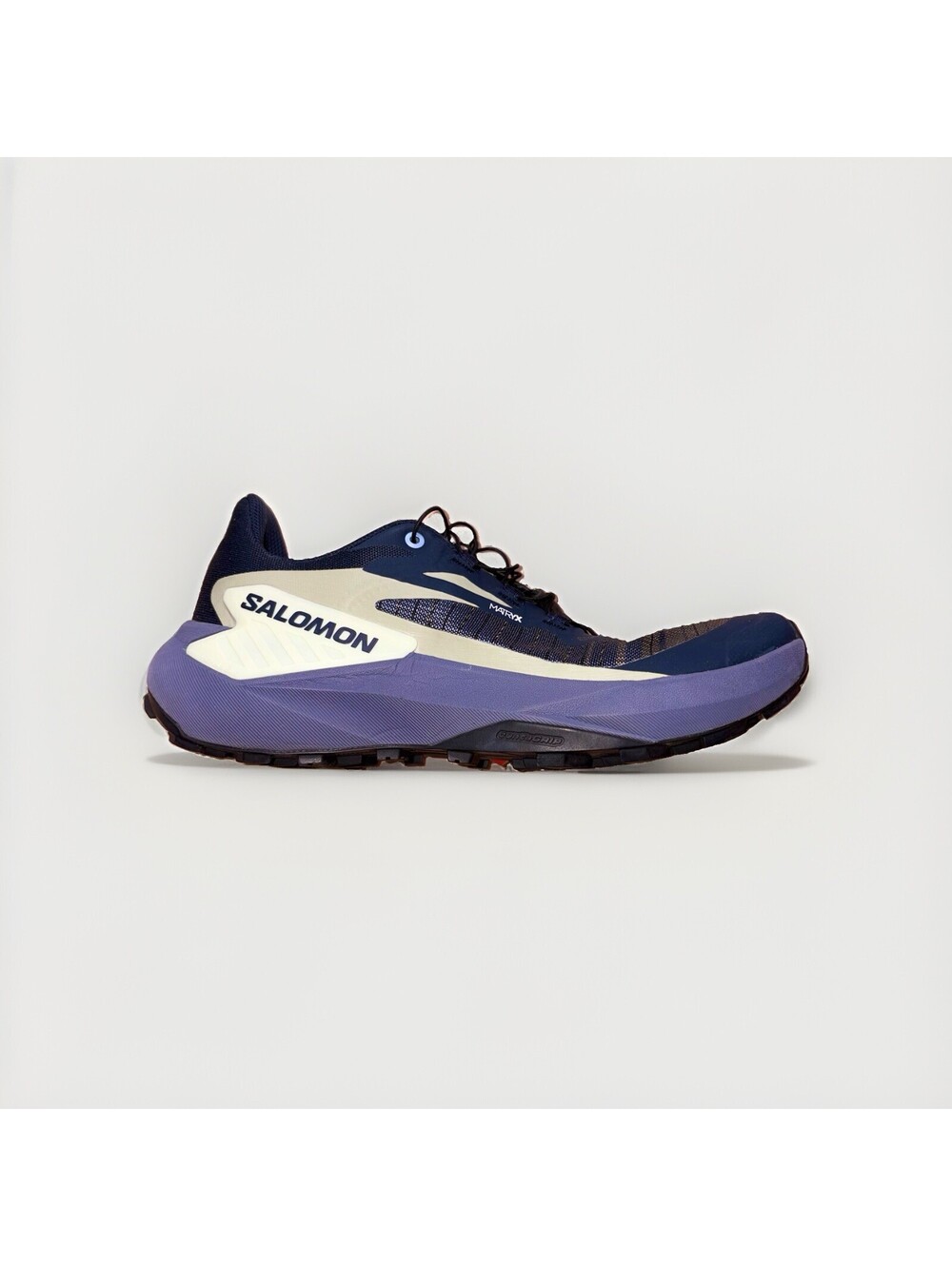 Salomon Genesis Women’s 7.5 Blue Trail Running Shoes Matryx Quicklace Contagrip